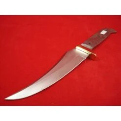 BL011 Lot De 4 LAME DE COUTEAU A CUSTOMISER Acier Inox Garde Laiton