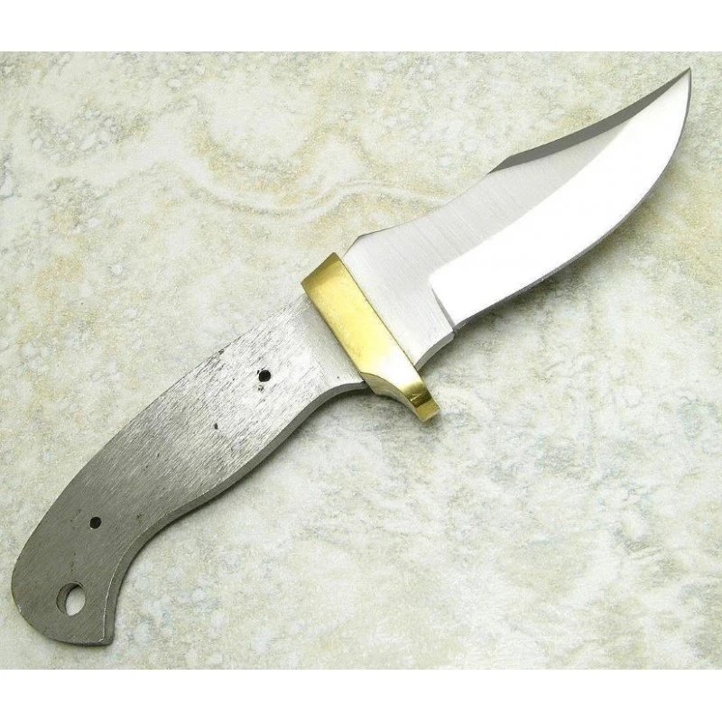 BL085 3 Lames A Customiser Le Manche Lame Acier Inox Garde En Laiton – Image 2