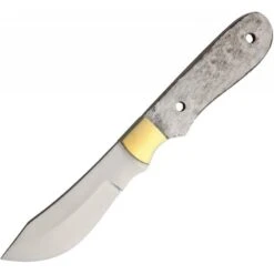 BL093 2 Lames A Customiser Skinner Lame Acier Inox Garde En Laiton