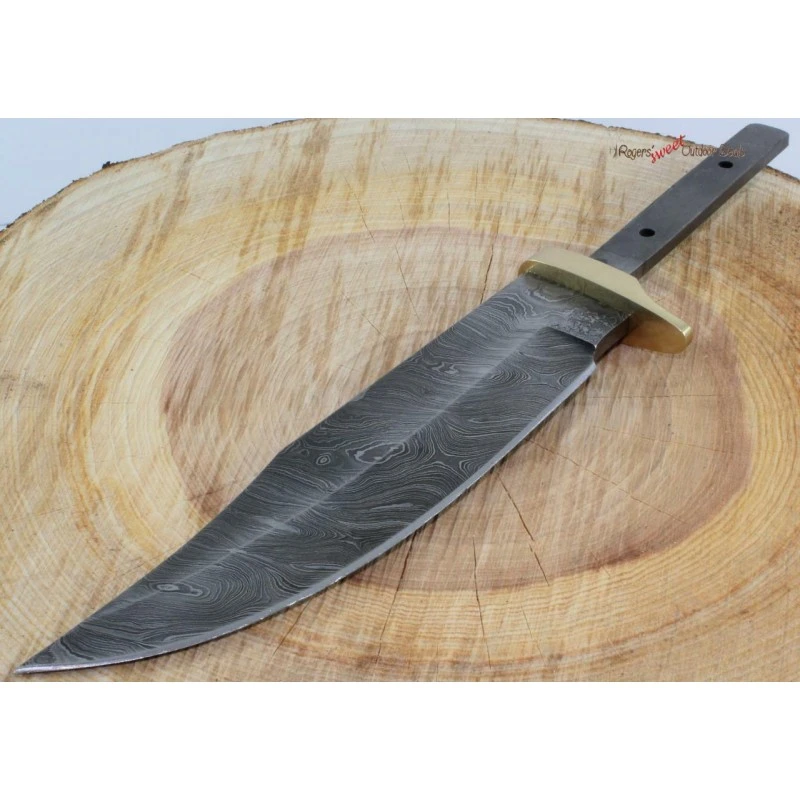 BL106 Lame Damas 256 Couches Clip Point A Customiser Le Manche Garde En Laiton – Image 2