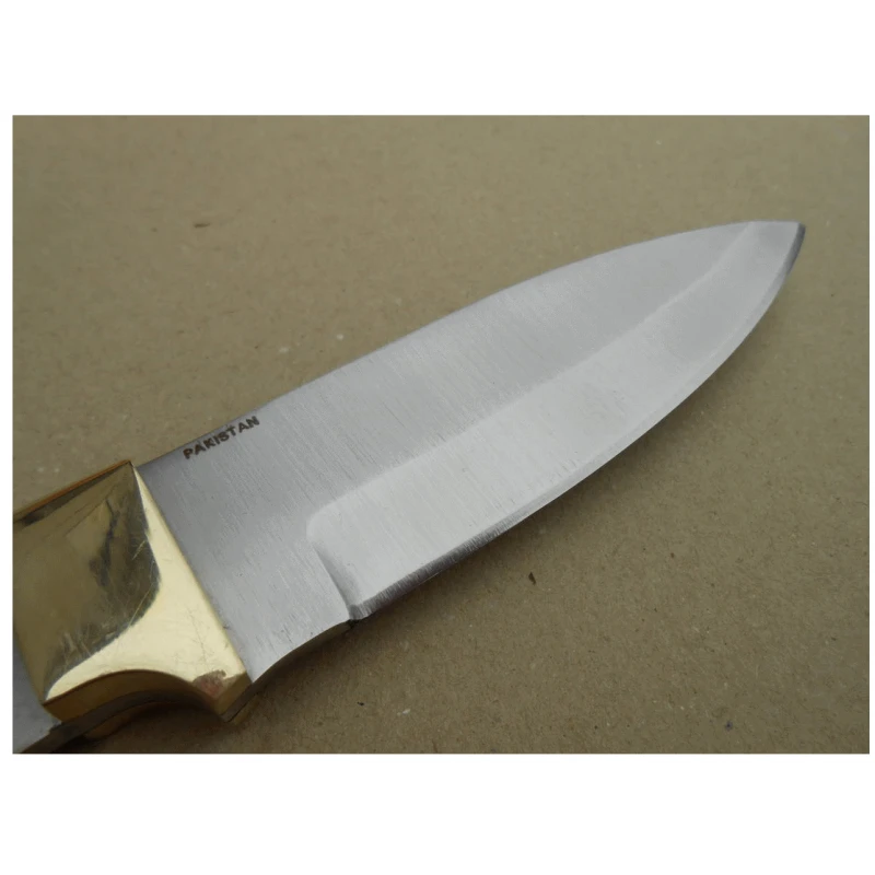 BL125 Lot De 2 Lames A Customiser Le Manche Lame Spear Point Garde En Laiton – Image 2