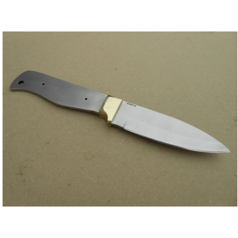 BL125 Lot De 2 Lames A Customiser Le Manche Lame Spear Point Garde En Laiton – Image 3