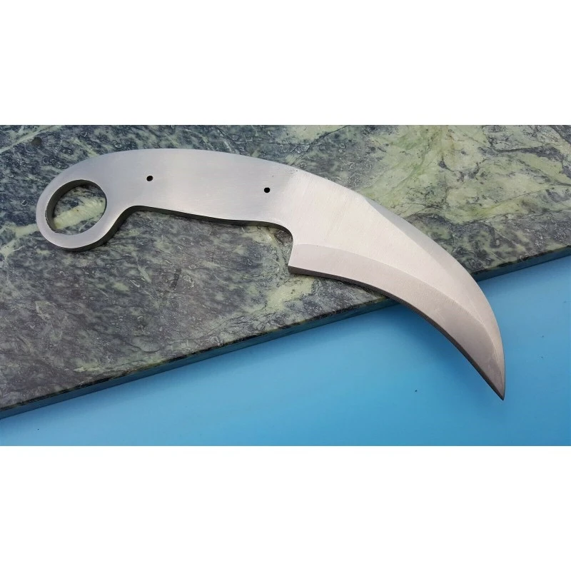 BL127 Lot De 2 Lames A Customiser Le Manche Lame Karambit Acier Inox – Image 2