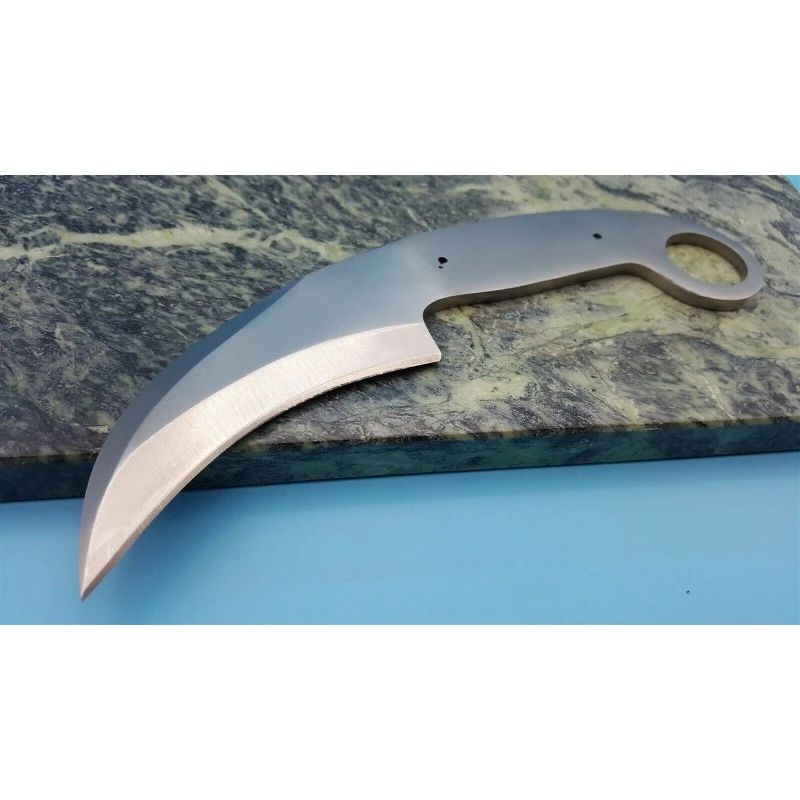 BL127 Lot De 2 Lames A Customiser Le Manche Lame Karambit Acier Inox – Image 4