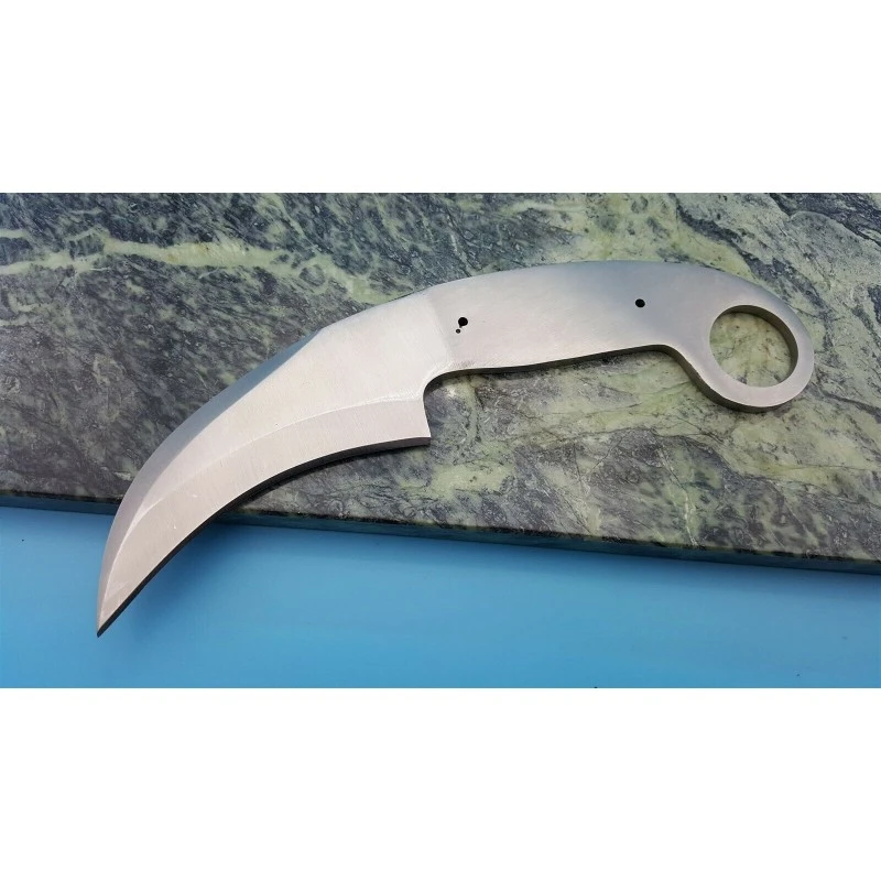 BL127 Lot De 2 Lames A Customiser Le Manche Lame Karambit Acier Inox – Image 5