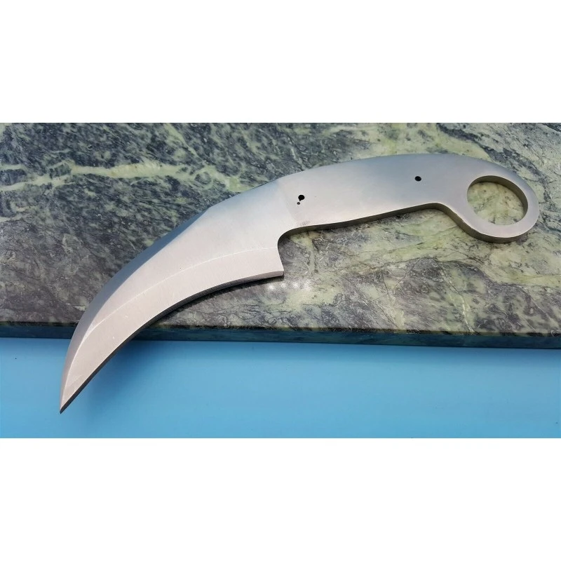 BL127 Lot De 2 Lames A Customiser Le Manche Lame Karambit Acier Inox – Image 6