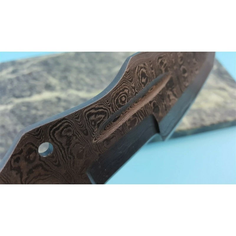 BL137D Lame A Customiser Le Manche Lame Trakker Acier Damas 256 Couches – Image 2