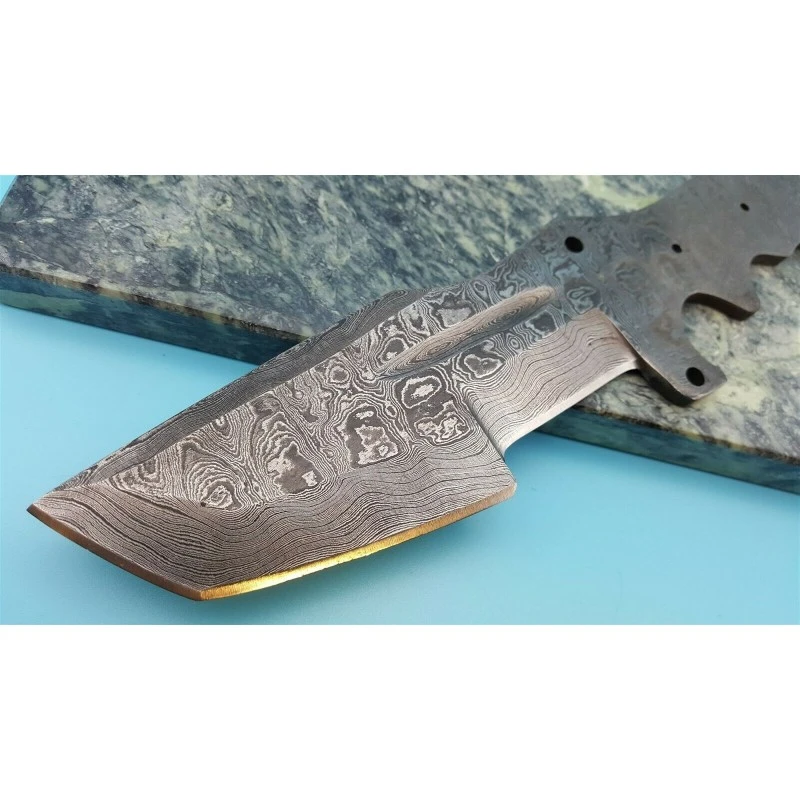 BL137D Lame A Customiser Le Manche Lame Trakker Acier Damas 256 Couches – Image 4