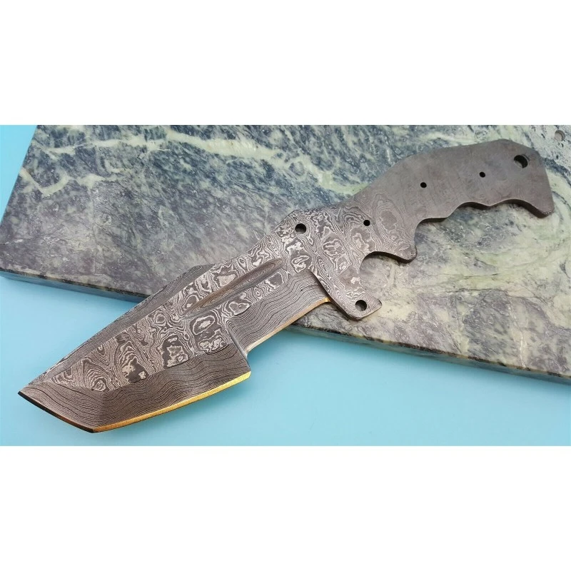 BL137D Lame A Customiser Le Manche Lame Trakker Acier Damas 256 Couches – Image 5