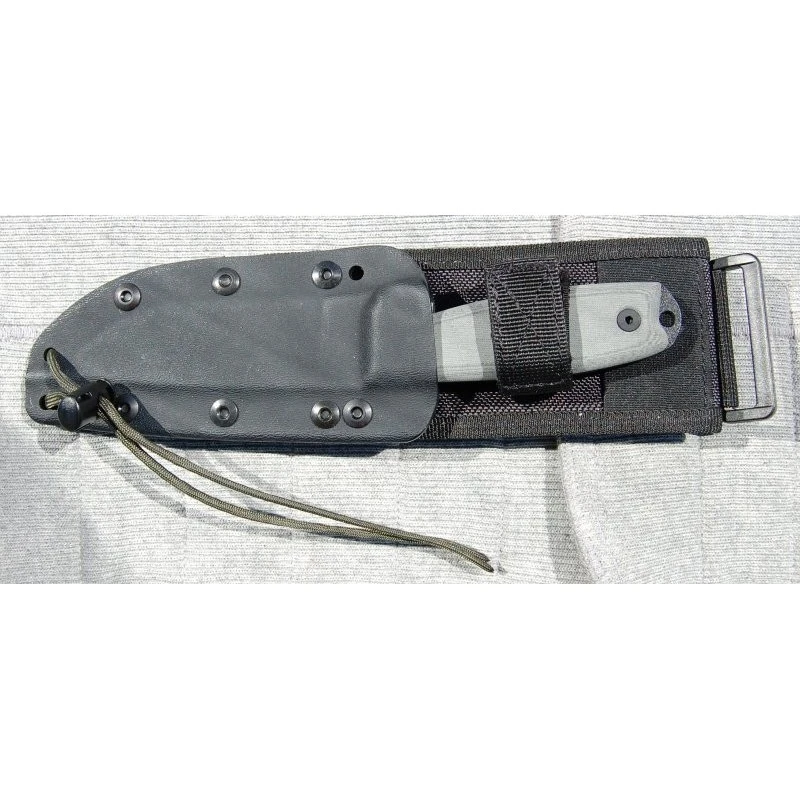 RC4PMB Couteau ESEE Model 4 Acier Carbone 1095 Manche Micarta Etui Molle Clip Made In USA – Image 3