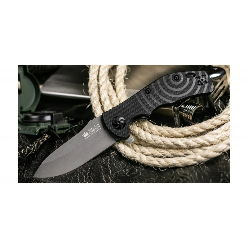 Couteau Kizlyar Bloke X Sleipner Manche G10 Linerlock Clip Made In Russia KK0154 – Image 4