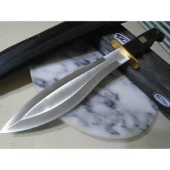 Couteau Kukri Machette Big Bad Bolo Bowie Lame Acier Inox Manche Rubber Etui Nylon CN211491