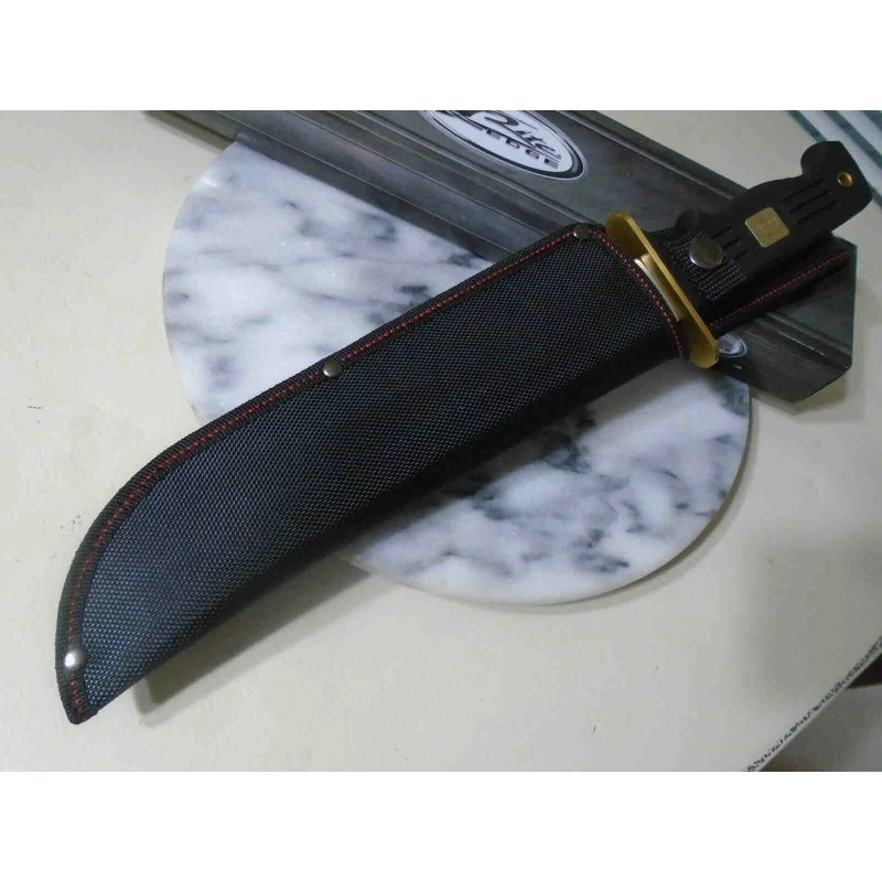Couteau Kukri Machette Big Bad Bolo Bowie Lame Acier Inox Manche Rubber Etui Nylon CN211491 – Image 4