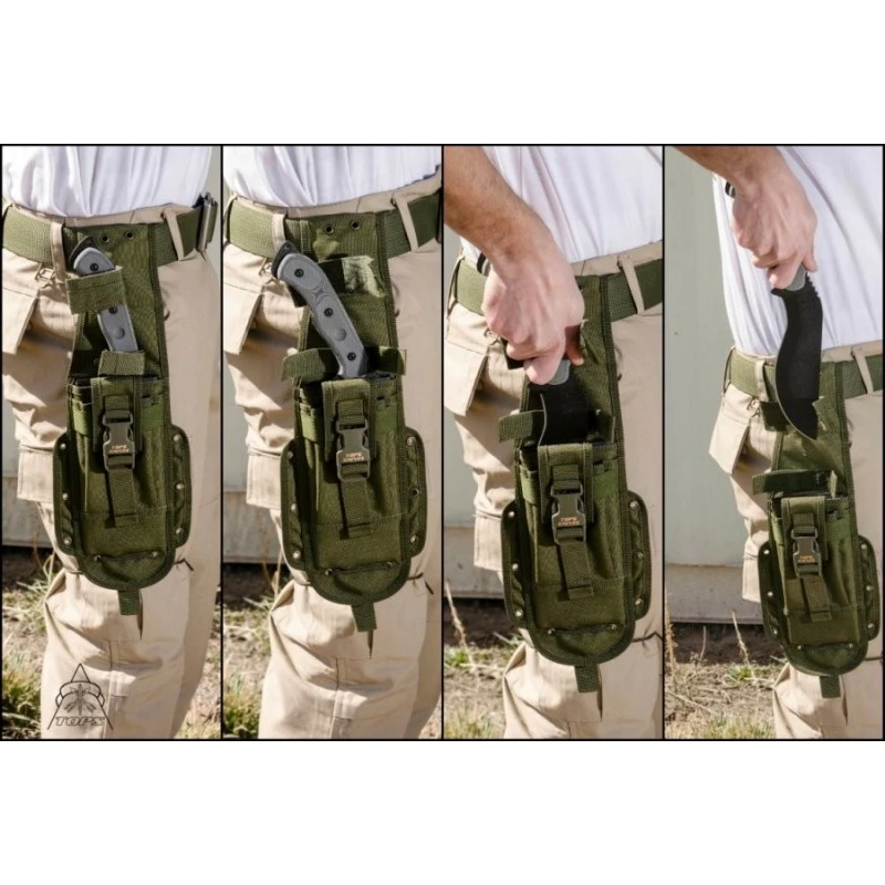 Couteau Kukri TOPS Knives Bushcrafter Kukuri 7.0 Acier Carbone 1095 Manche Micarta Made In USA TPBKUK01 – Image 2