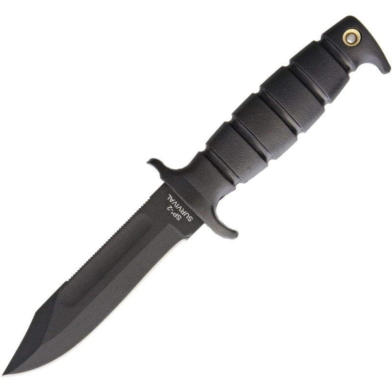 Couteau Ontario SP2 Air Force Survival Knife Lame Carbone 1095 Manche Kraton Etui Nylon Made In USA ON8680