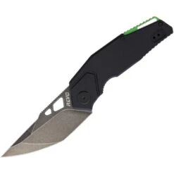 Couteau Revo Berserk Framelock Manche Black G10 Lame Acier 9Cr18MoV Clip REV004BLK