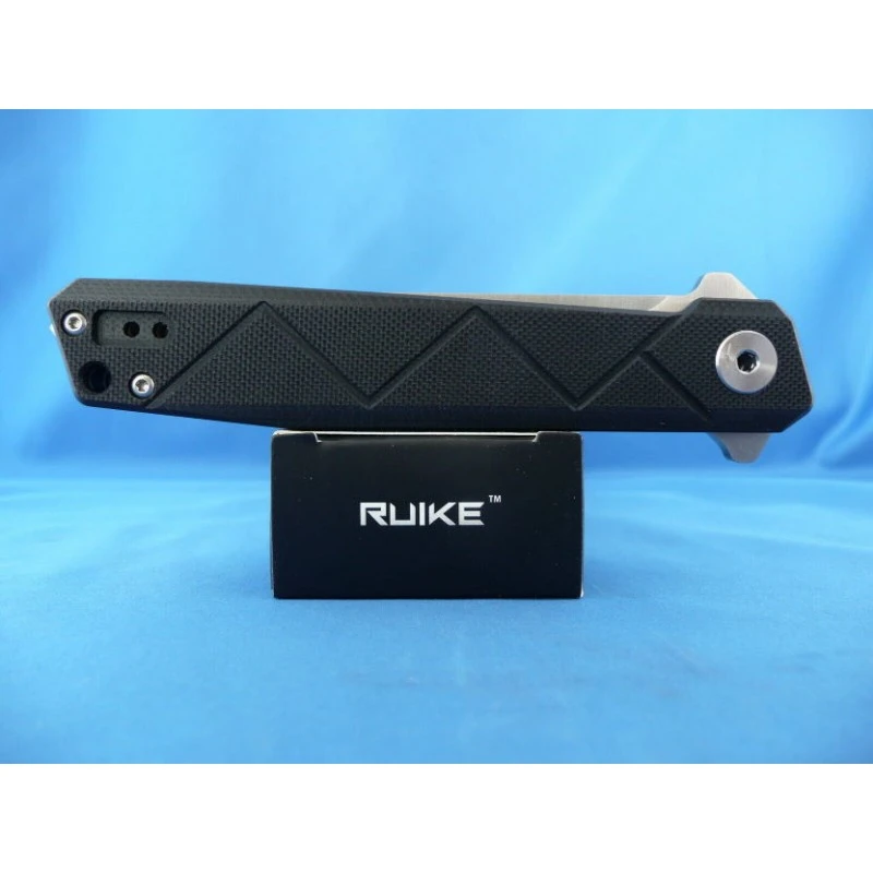 Couteau Ruike P127B Tanto Lame Acier 14C28N Manche Black G10 Linerlock Clip RKEP127B – Image 3