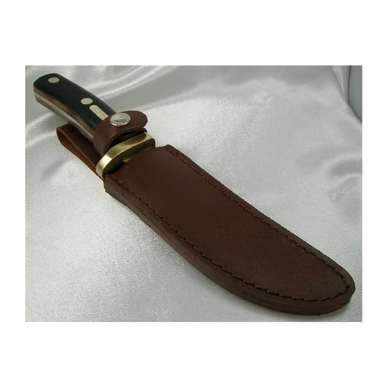 SCH160OT Couteau De Chasse & Survie Old Timer Mountain Lion Acier 8Cr13MoV Manche Delrin Etui Cuir – Image 4