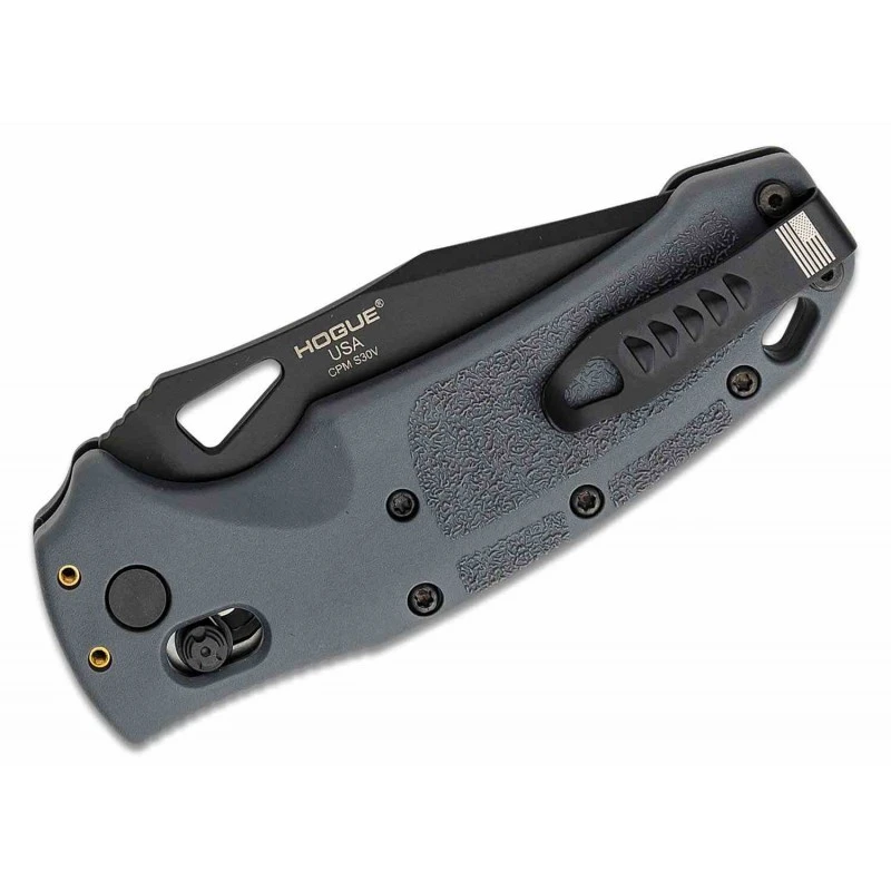 Couteau SIG Sauer K320 ABLE Lock Gray Tanto Lame Acier S30V Black Manche Gray Alu Made USA SIG36362 – Image 5