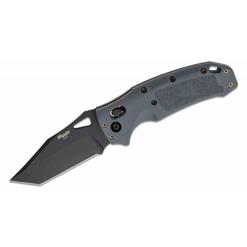 Couteau SIG Sauer K320 ABLE Lock Gray Tanto Lame Acier S30V Black Manche Gray Alu Made USA SIG36362 – Image 8