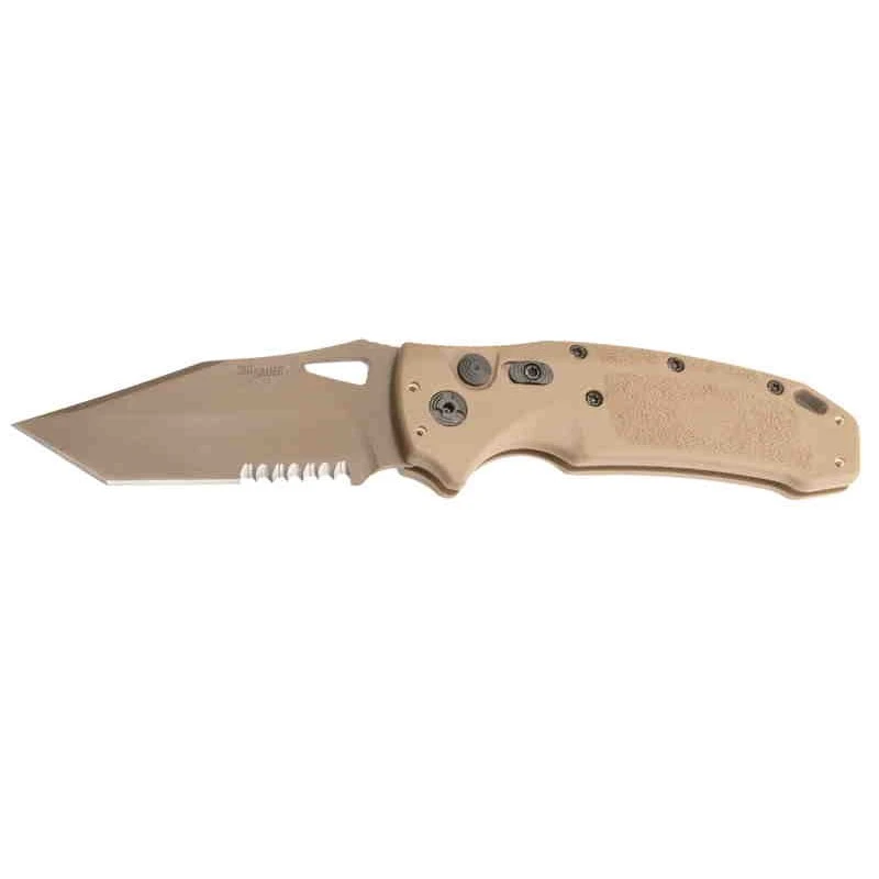 Couteau SIG Sauer K320A M17 ABLE Lock Tanto Lame Acier S30V Manche Polymère Tan Made USA SIG36363 – Image 5