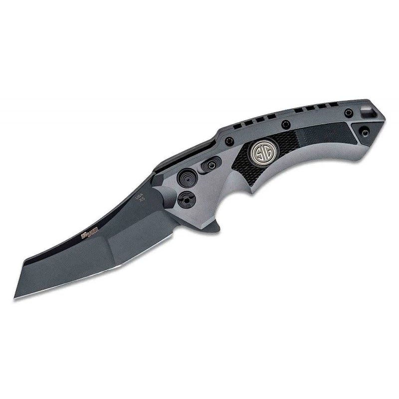 Couteau Sig X5 Tactical Emperor Scorpion Lame 154CM Wharncliffe Manche Alu Button Lock Made USA SIG36562 – Image 7