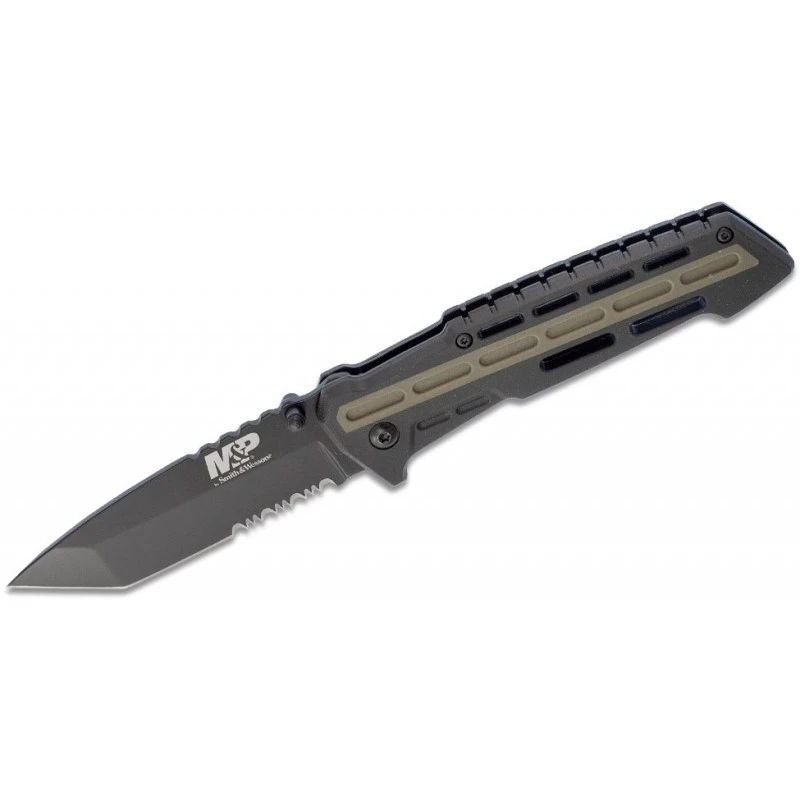 Couteau Smith&Wesson M&P Lame Tanto Acier 8Cr13MoV Manche Zytel SW1100082