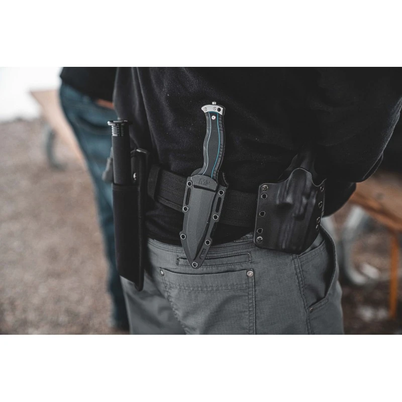 Couteau Smith&Wesson M&P Officer Lame Acier 8Cr13MoV Manche G10 Etui Abs SW1122582 – Image 2