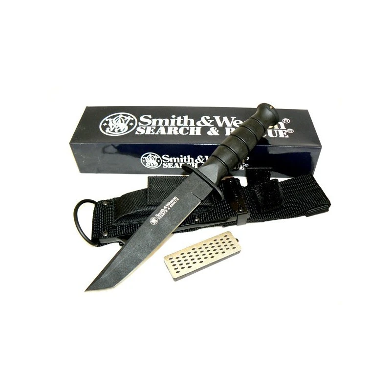 Couteau Smith&Wesson Search & Rescue Tanto Acier 440 Couteau Tactical S&W SWSURT
