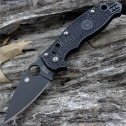 Couteau Spyderco Manix 2 Black Lightweight Folder Lame CTS BD1 Manche FRN-CP Made USA SC101PBBK2