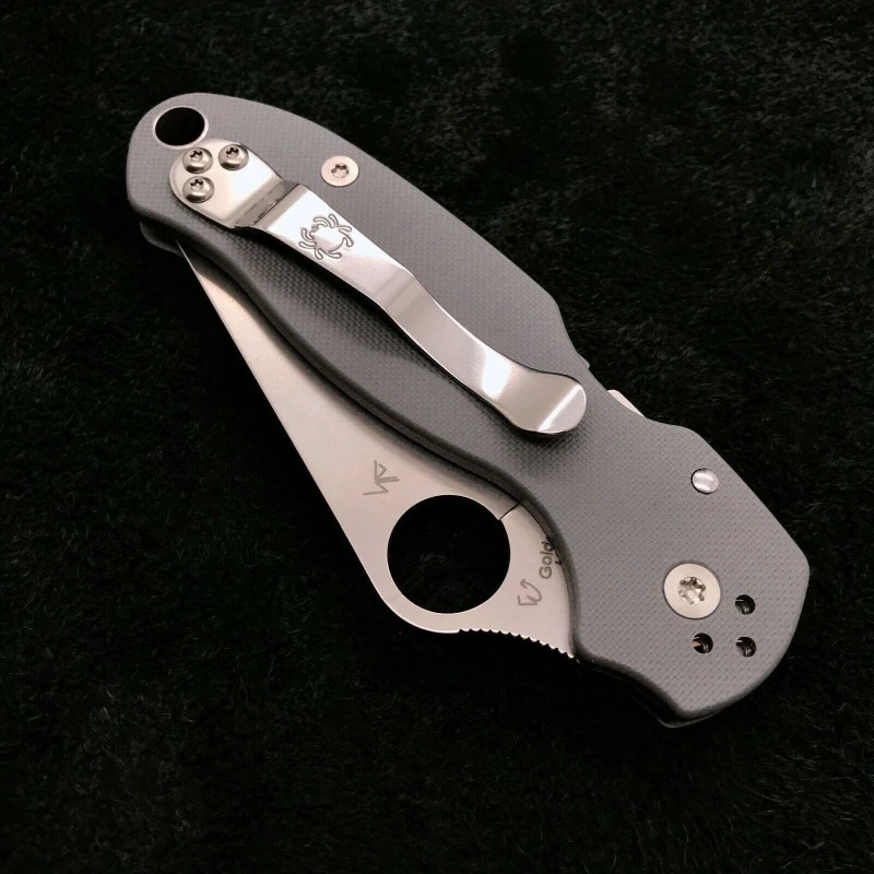 Couteau Spyderco Para 3 Compression Lock Gray Lame Acier Maxamet Manche G10 Clip Made In USA SC223GPDGY – Image 2