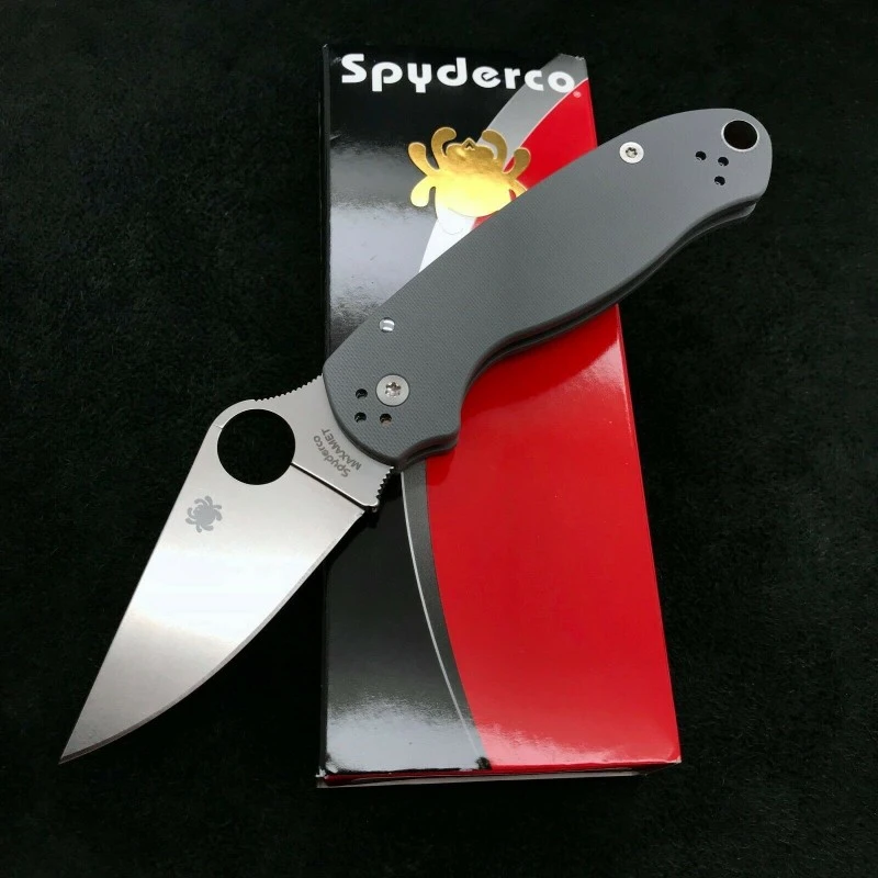 Couteau Spyderco Para 3 Compression Lock Gray Lame Acier Maxamet Manche G10 Clip Made In USA SC223GPDGY – Image 4