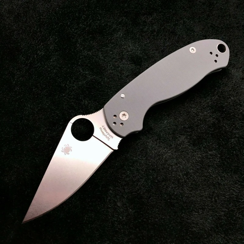 Couteau Spyderco Para 3 Compression Lock Gray Lame Acier Maxamet Manche G10 Clip Made In USA SC223GPDGY – Image 6