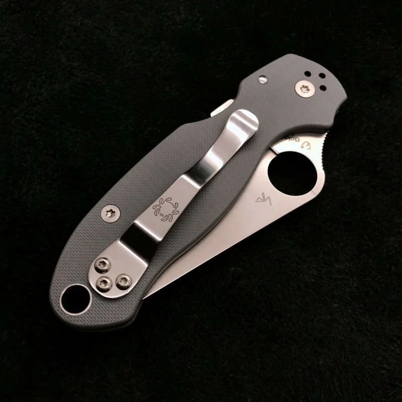 Couteau Spyderco Para 3 Compression Lock Gray Lame Acier Maxamet Manche G10 Clip Made In USA SC223GPDGY