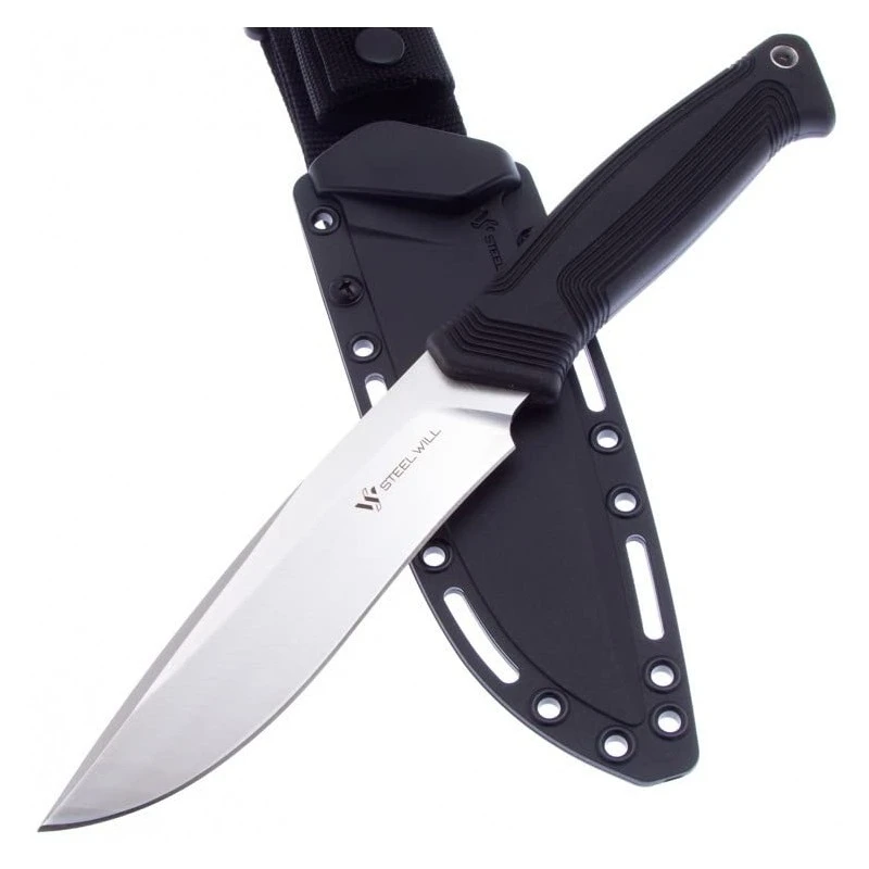 Couteau Steel Will Argonaut 810 Bushcraft Lame Acier AUS-8 Manche TPR Etui Kydex SMG810G – Image 9