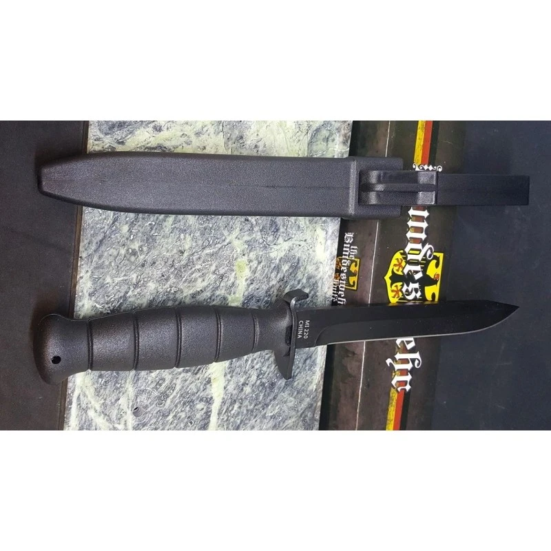 Couteau Tactical Façon Glock D'Entrainement Bundesheer Autrichienne Acier Carbone Manche ABS MI220 – Image 3