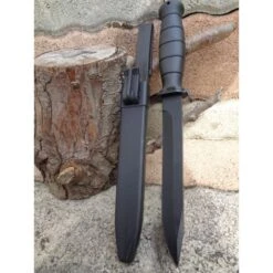 Couteau Tactical Façon Glock D'Entrainement Bundesheer Autrichienne Acier Carbone Manche ABS MI220