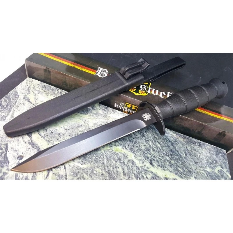 Couteau Tactical Façon Glock D'Entrainement Bundesheer Autrichienne Acier Carbone Manche ABS MI220 – Image 7