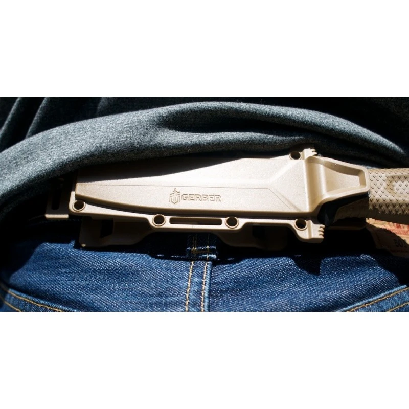 Couteau Tactical/Survival Gerber Strongarm Coyote Acier 420HC Manche Fibre Glass Made USA G1059 – Image 4