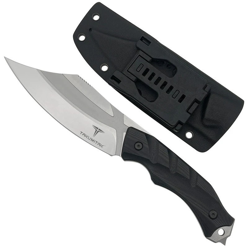 Couteau Takumitak Alert Lame Acier D2 Satin Manche G10 Etui Kydex TKF210SL – Image 2