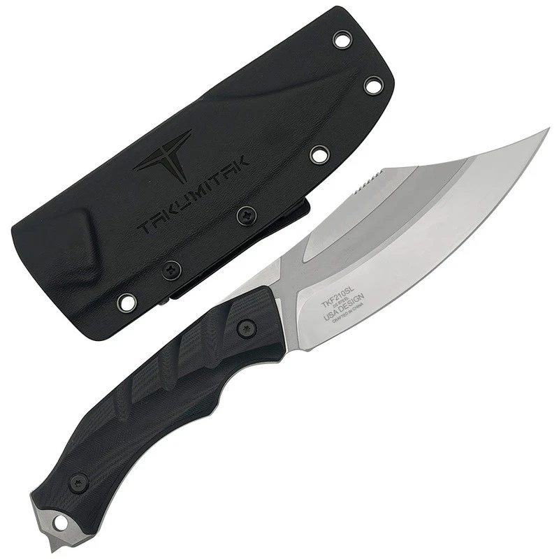Couteau Takumitak Alert Lame Acier D2 Satin Manche G10 Etui Kydex TKF210SL – Image 3