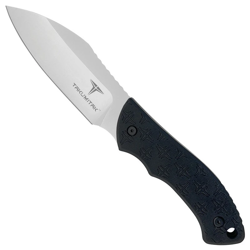 Couteau Takumitak DAY 500 Neckmuk Satin Lame Acier D2 Manche G10 Etui Kydex TKF206SL – Image 2