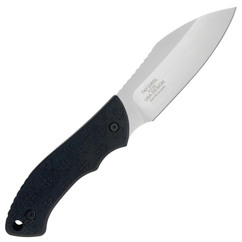 Couteau Takumitak DAY 500 Neckmuk Satin Lame Acier D2 Manche G10 Etui Kydex TKF206SL – Image 3