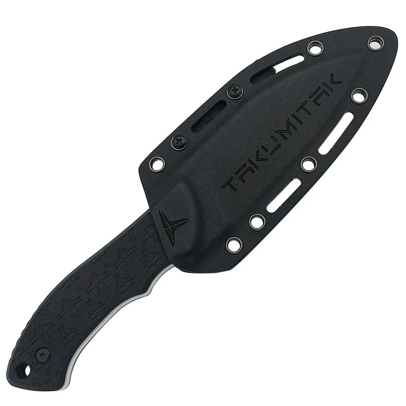 Couteau Takumitak DAY 500 Neckmuk Satin Lame Acier D2 Manche G10 Etui Kydex TKF206SL – Image 5