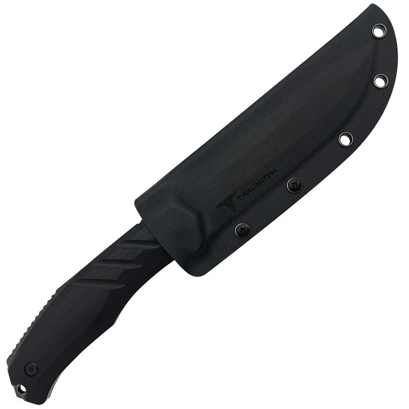 Couteau Takumitak Exit Point Lame Drop Point Acier D2 Stonewash Manche G10 Etui Kydex TKF211SW – Image 9