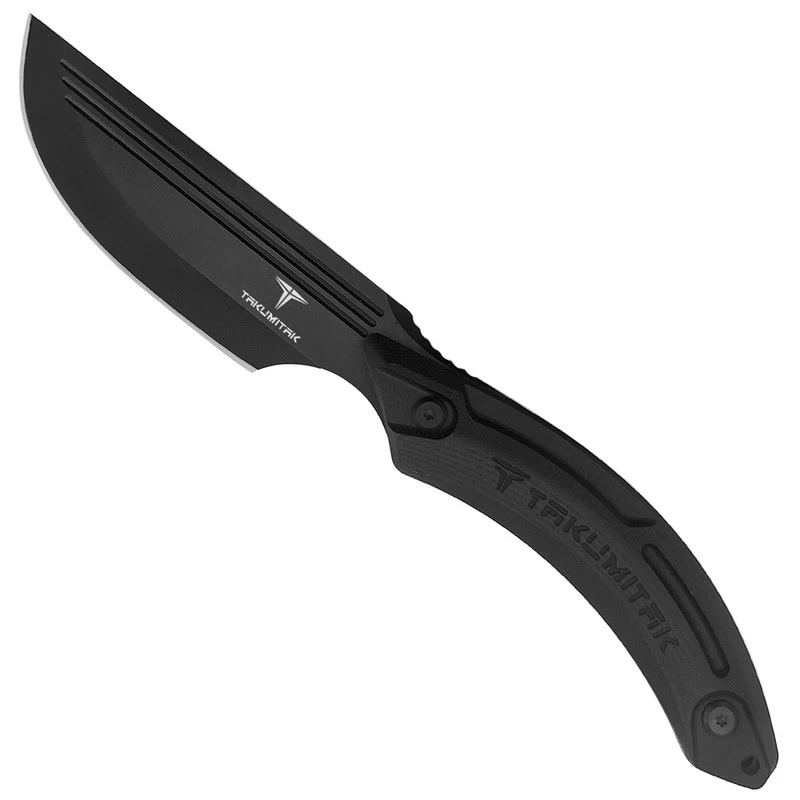 Couteau Takumitak HUNTER Straight Back Lame Acier D2 Manche G10 Etui Kydex TKF207BK – Image 4