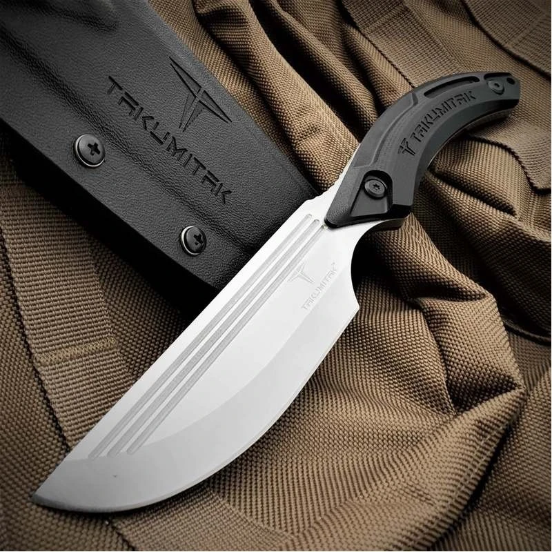 Couteau Takumitak HUNTER Straight Back Lame Acier D2 Manche G10 Etui Kydex TKF207SL – Image 8