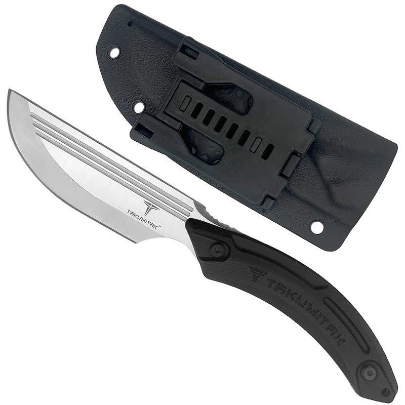 Couteau Takumitak HUNTER Straight Back Lame Acier D2 Manche G10 Etui Kydex TKF207SL