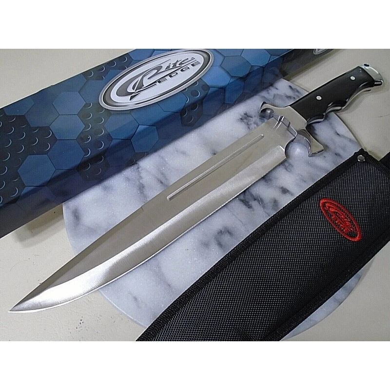 Couteau Toothpick Bowie Lame Acier Inox Manche Bois Etui Nylon CN211554 – Image 6