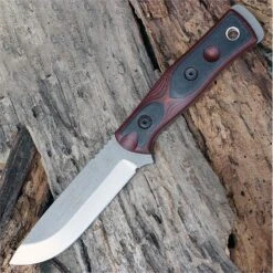Couteau Tops B.O.B. Hunter Brothers Of Bushcraft Acier 154CM Manche G-10 Etui Kydex Made In USA TPBROS154RB